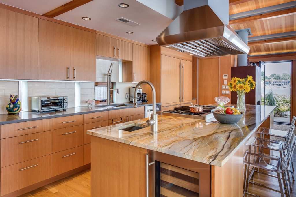Seattle Floating Home, Ward's Cove #12, Kitchen