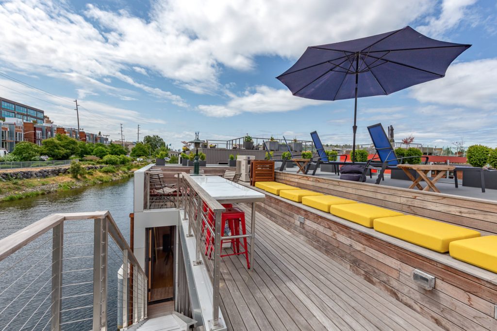 Seattle Floating Homes, Ward's Cove #12, Roof Access