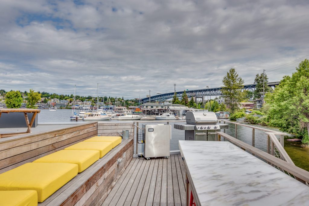 Seattle Floating Homes, Ward's Cove #12, Roof Deck